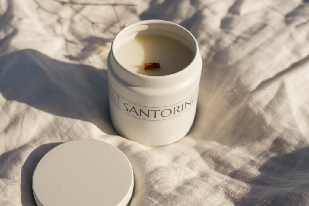 Natural, soy wax candles inspired by travel for holistic interior design